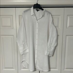 J. Crew White Casual Button Down Shirt